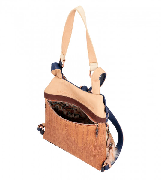 Dámská koženková kabelka/batoh Anekke Menire Tribe, modrá