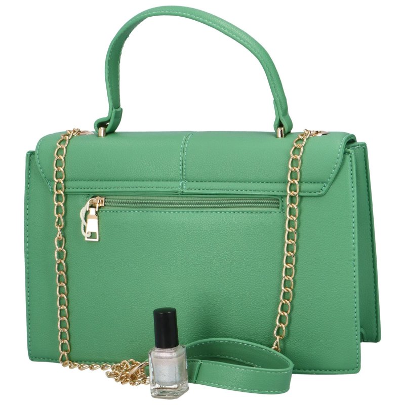 Elegantní dámská koženková kabelka do ruky Ernya, zelená