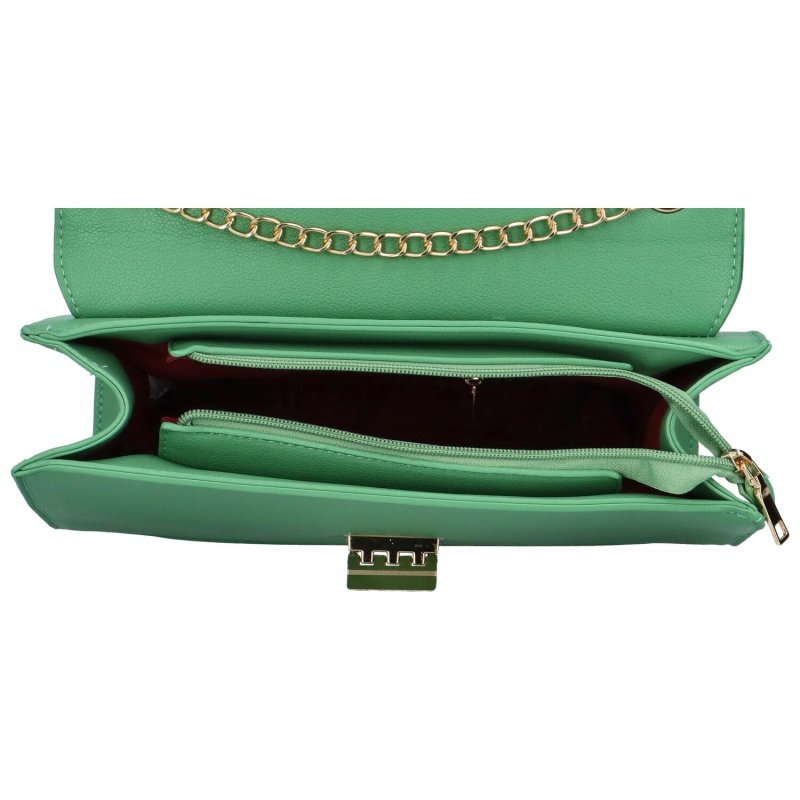 Elegantní dámská koženková kabelka do ruky Ernya, zelená