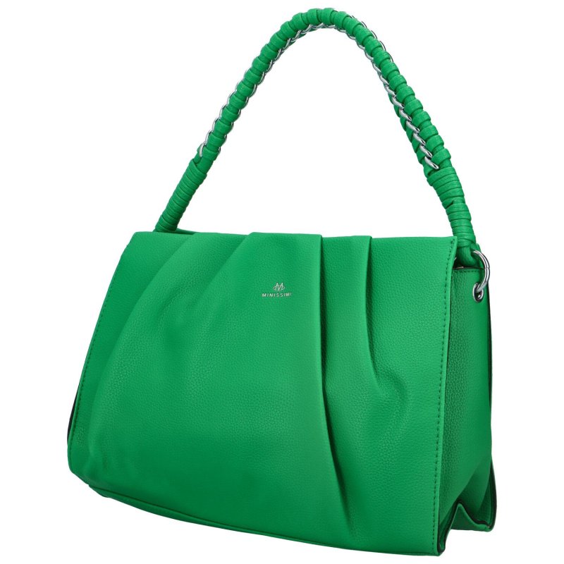 Elegantní dámská koženková kabelka Evelyn, zelená