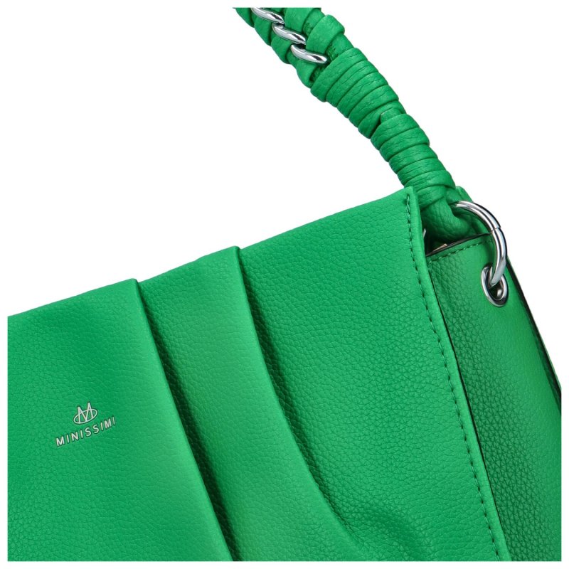 Elegantní dámská koženková kabelka Evelyn, zelená