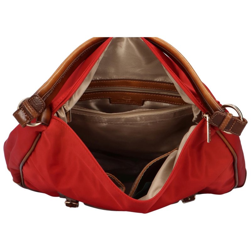 Praktická dámská kombinovaná kabelka přes rameno Ali, červená