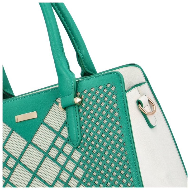 Elegantní dámská koženková kabelka přes rameno Rimi, zelená