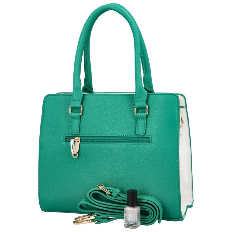 Elegantní dámská koženková kabelka přes rameno Rimi, zelená