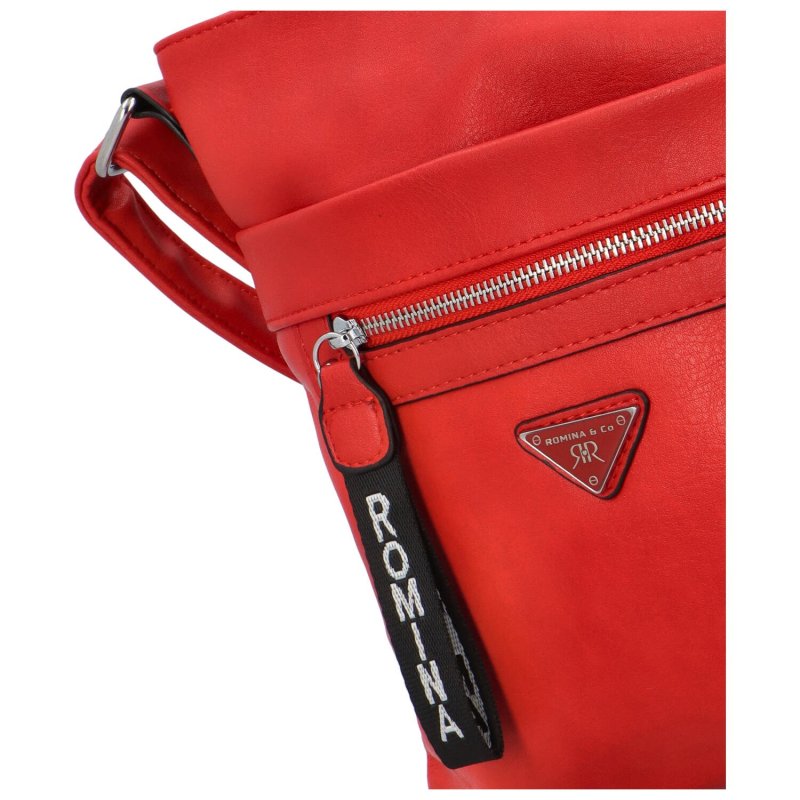 Trendová dámská crossbody kabelka Roxana, červená