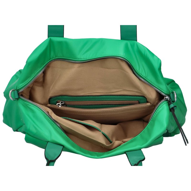 Víkendová dámská koženková taška Norma, zelená