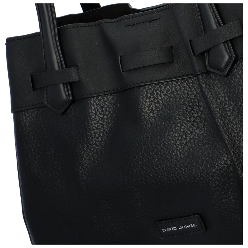 Trendová dámská koženková kabelka April, černá