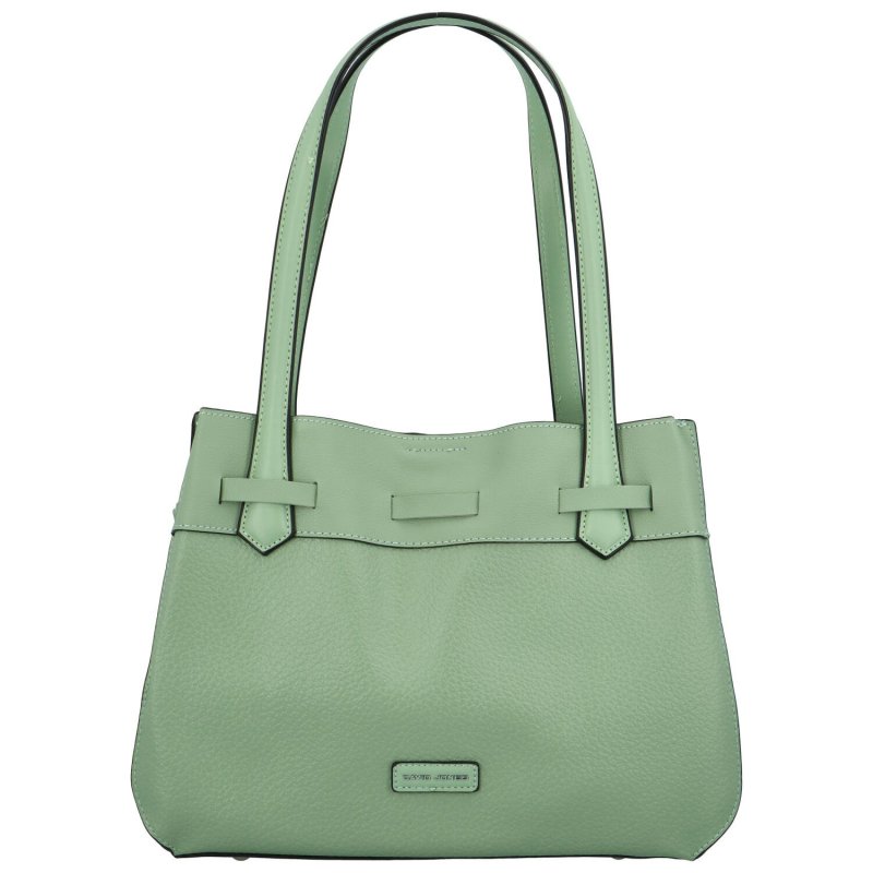 Trendová dámská koženková kabelka April, světle zelená