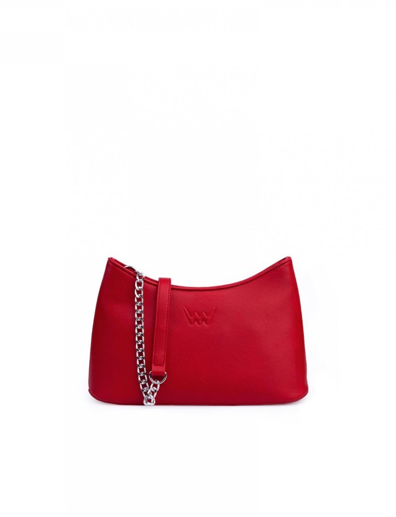 Elegantní dámská koženková kabelka VUCH Noren, červená