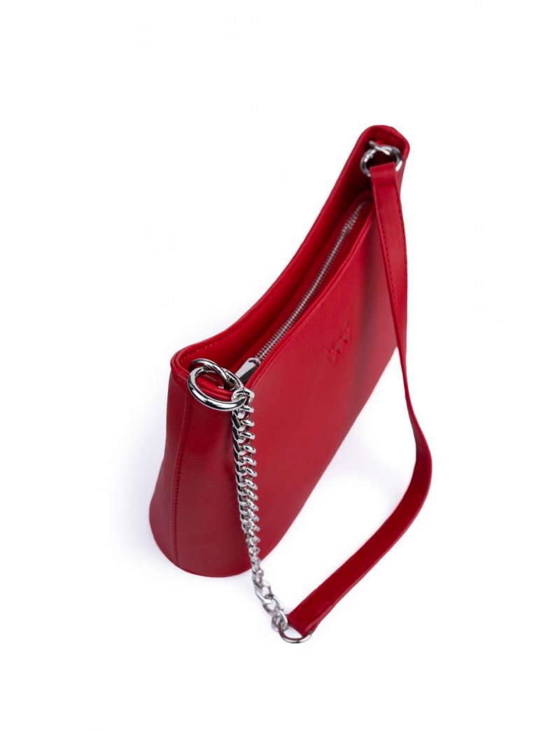Elegantní dámská koženková kabelka VUCH Noren, červená
