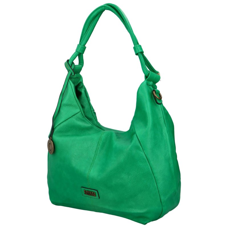 Elegantní dámská koženková kabelka přes rameno Lola, zelená