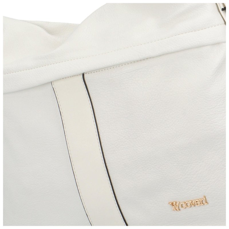 Praktická dámská koženková kabelka/batoh Lucía, bílá
