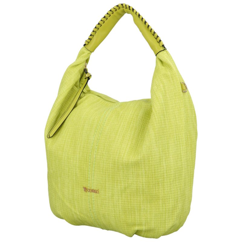 Elegantní dámská koženková kabelka přes rameno Guro, žlutá