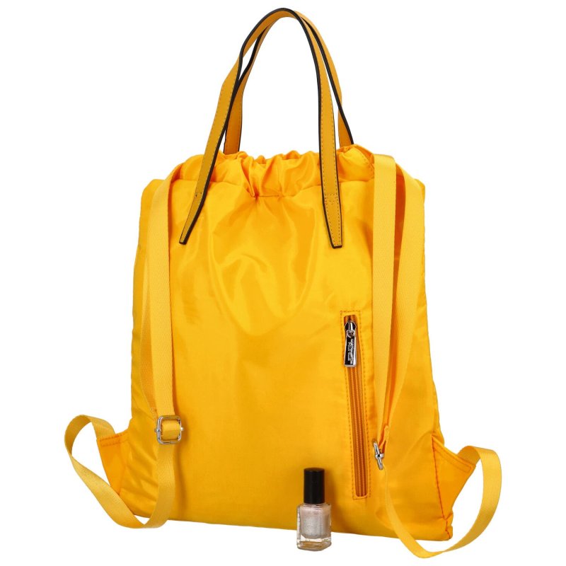 Volnočasový lehký kabelko/batůžek Daniel, žlutá