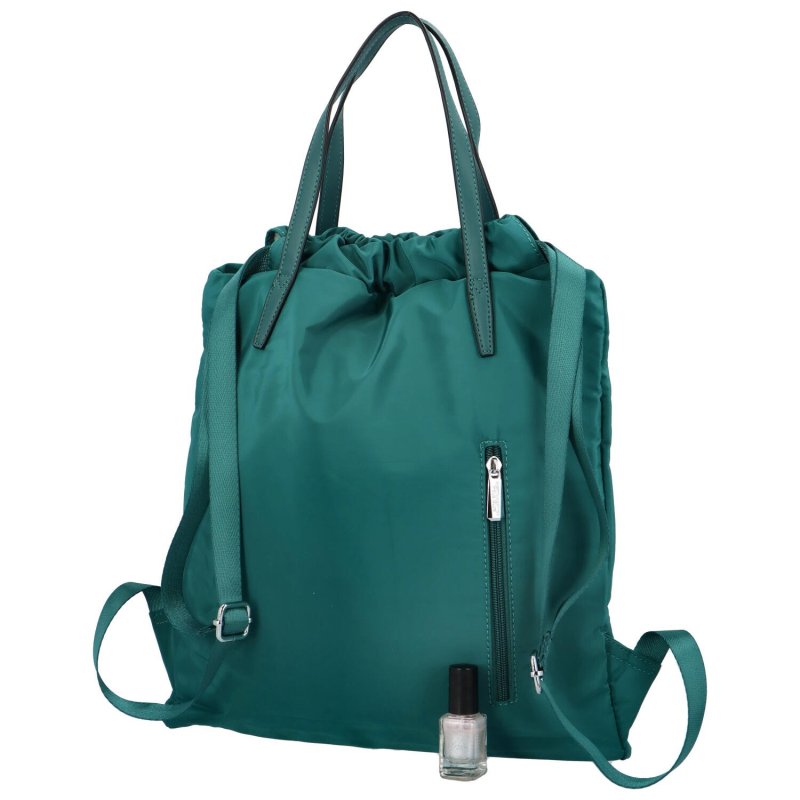 Volnočasový lehký kabelko/batůžek Daniel, tmavší zelená