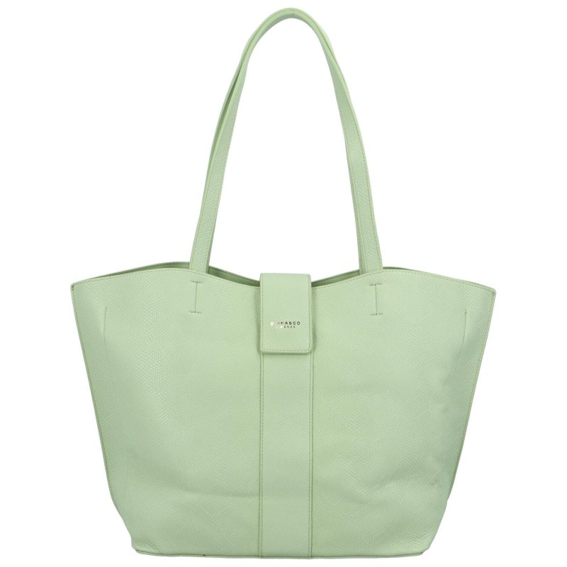 Velká a stylová dámská koženková taška Odilon, zelená