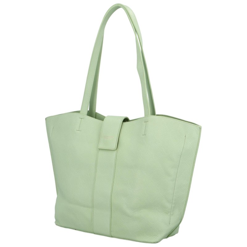 Velká a stylová dámská koženková taška Odilon, zelená
