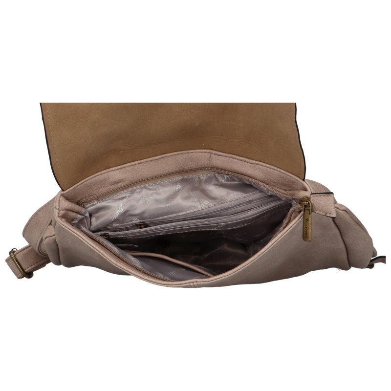 Dámský koženkový volnočasový kabelko/batoh Ninon, zemitá