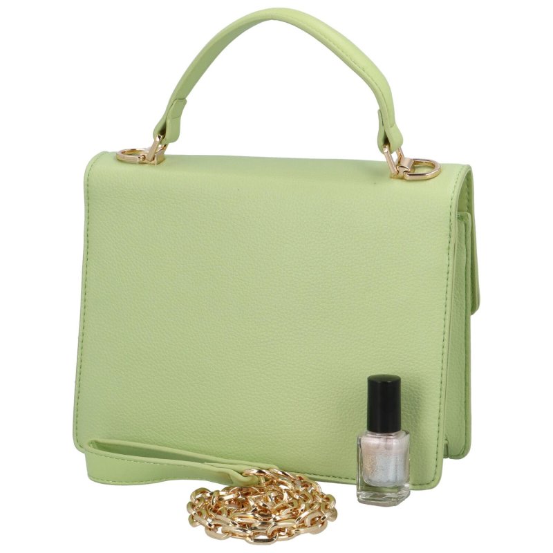Elegantní dámská kabelka s kapsou na přední straně Elka,  zelená
