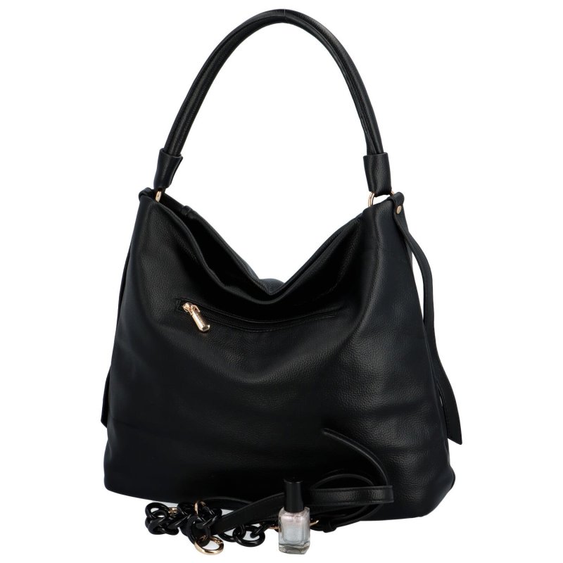 Moderní dámská koženková kabelka Adita, černá