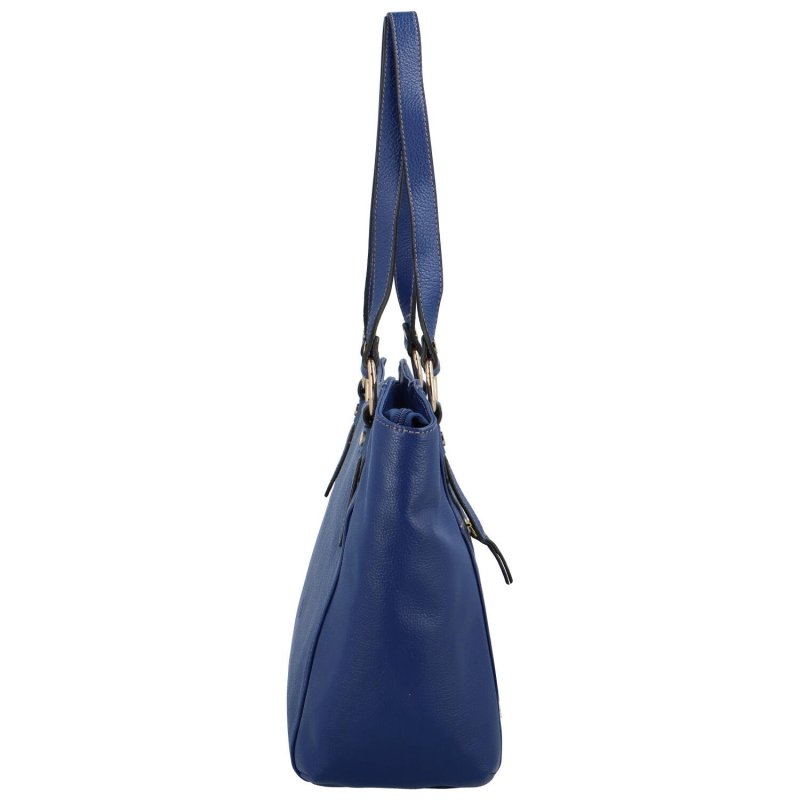 Luxusní kožená kabelka přes rameno Katana Merto, tmavě modrá