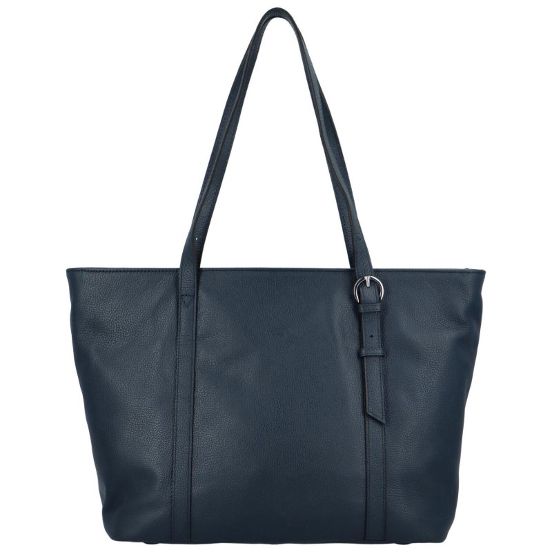 Luxusní dámská kožená kabelka Katana Siva, tmavě modrá