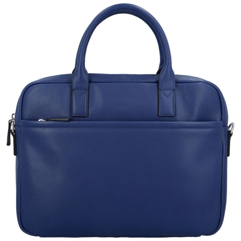 Luxusní kožená taška na notebook Katana Cipro, modrá