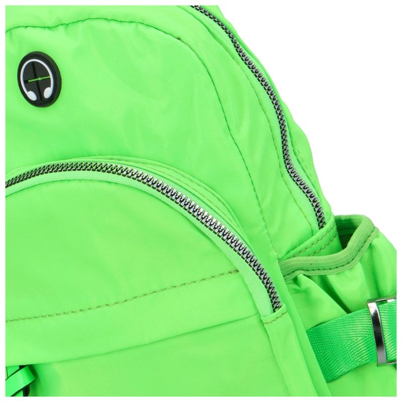 Módní dámský látkový batůžek Zuzanna, výrazná zelená