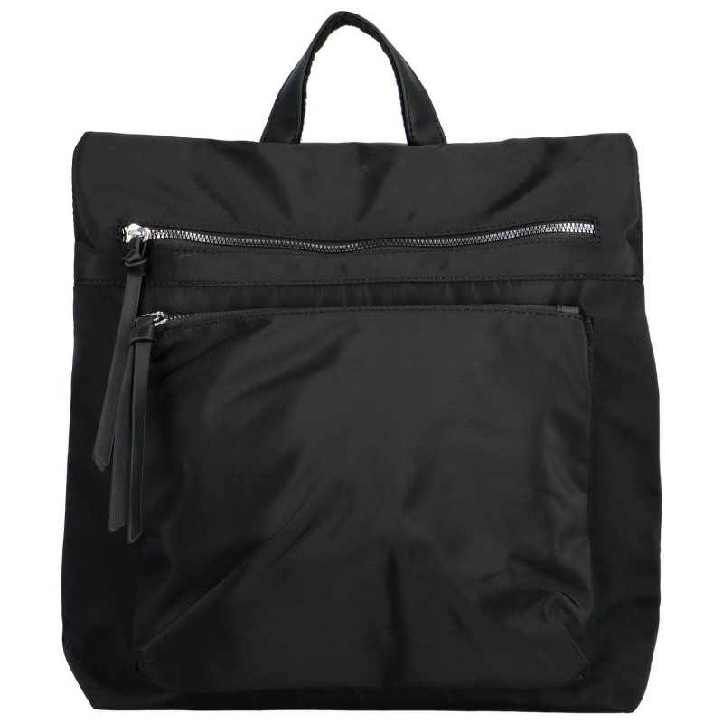 Módní látková kabelka/batoh Urgelo, černá