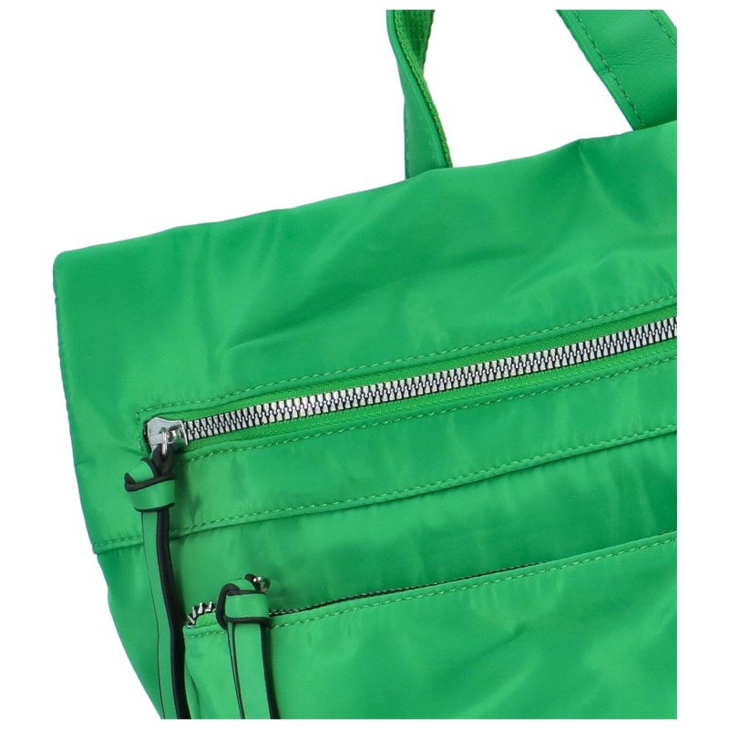 Módní látková kabelka/batoh Urgelo, zelená