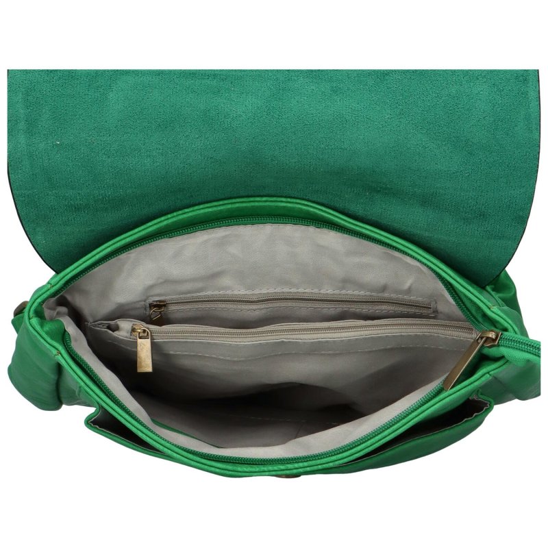 Městský dámský koženkový batoh Rita, zelená