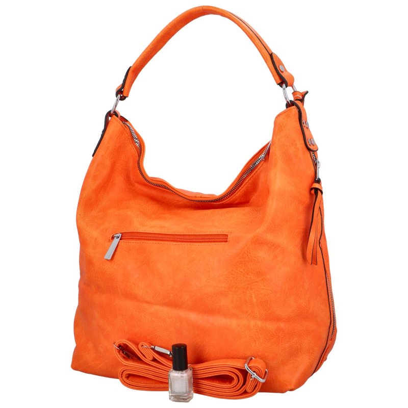 Dámská koženková taška v oblíbeném lodičkovém provedení Eliana, oranžová