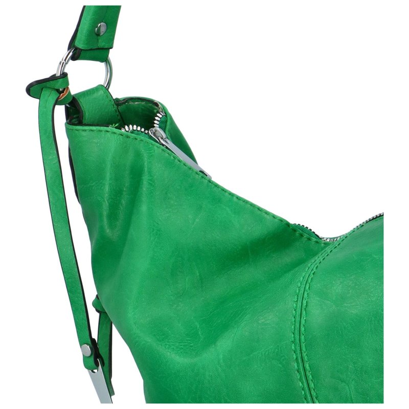 Dámská koženková taška v oblíbeném lodičkovém provedení Eliana, zelená