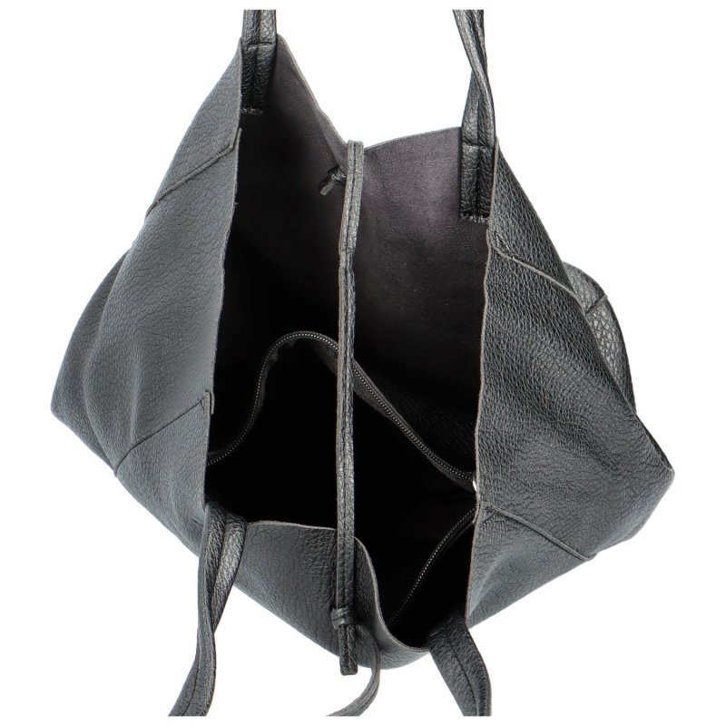 Stylová koženková kabelka 2v1 Alexa, černá