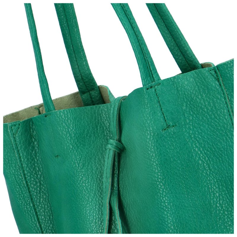 Stylová koženková kabelka 2v1 Alexa, zelená