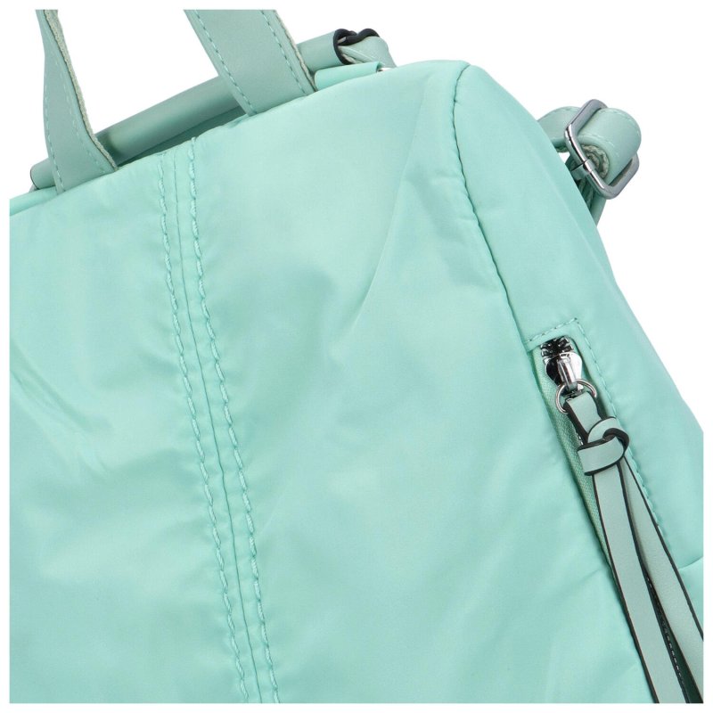 Stylová dámská kabelka/batoh Elvíra, světle zelená