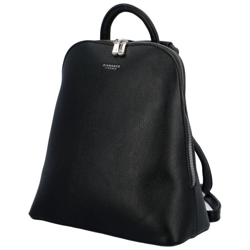 Minimalistická koženková kabelka/batoh Larissa, černá