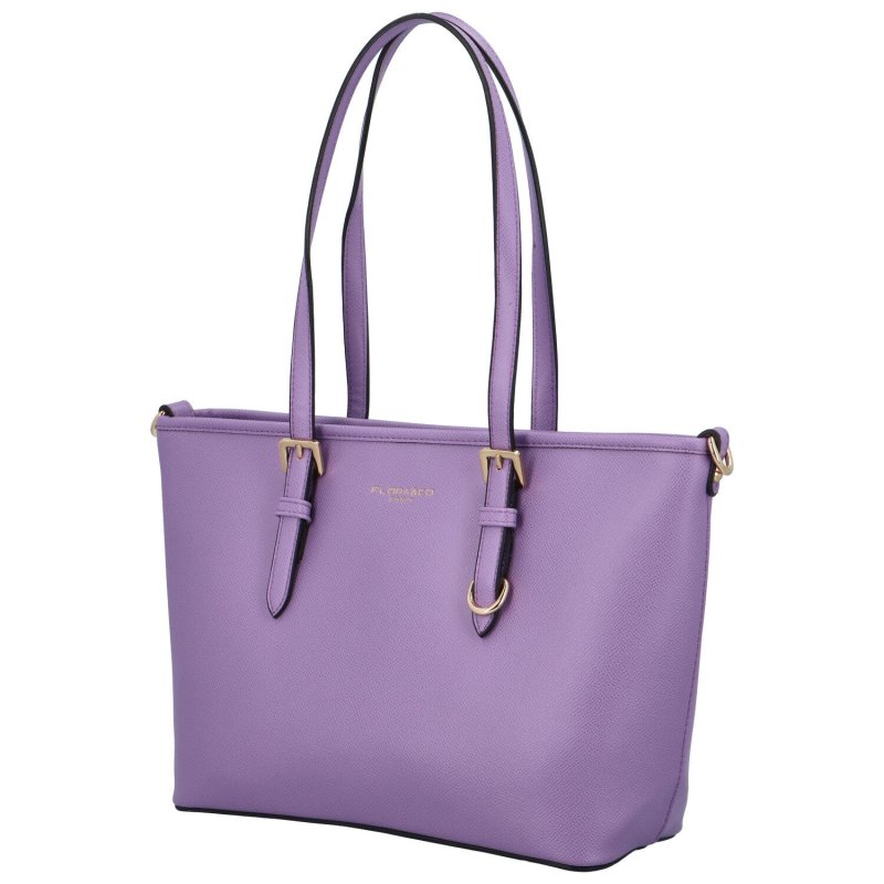 Elegantní koženková kabelka přes rameno Reamie, fialová