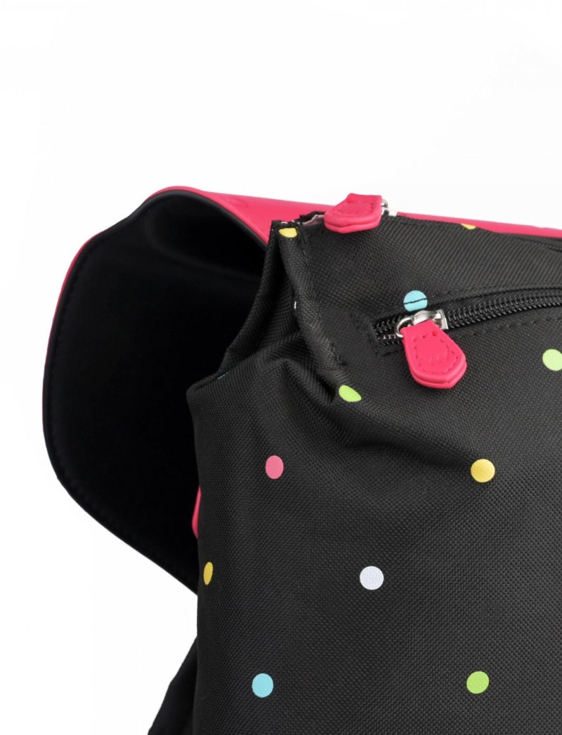 Moderní dámský puntíkatý batoh VUCH Mesaro, černý