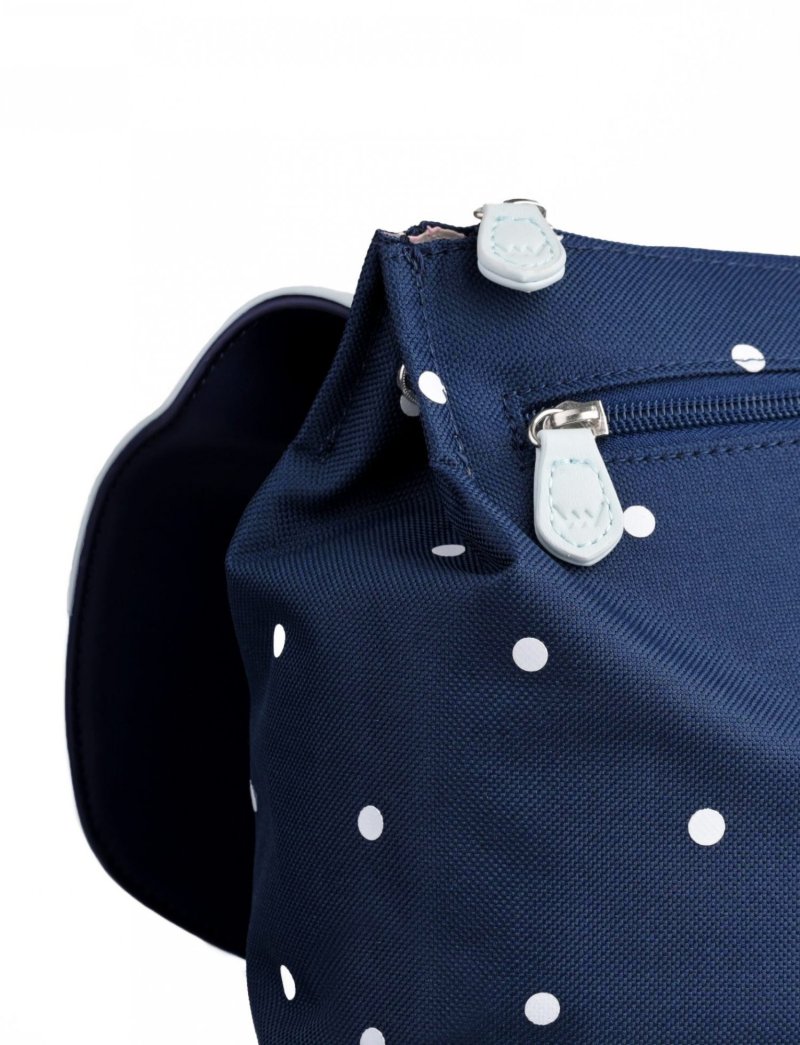 Moderní dámský puntíkatý batoh VUCH Hasling, tmavě modrý