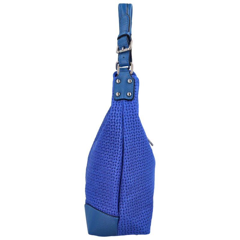 Pohodová kožená kabelka přes rameno Renove, královská modrá