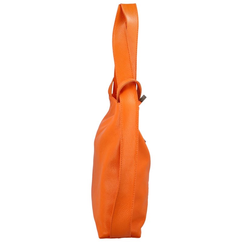 Stylová kožená kabelko/batoh Becky, oranžová