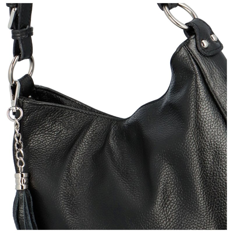 Luxusní dámská kožená kabelka přes rameno Euda