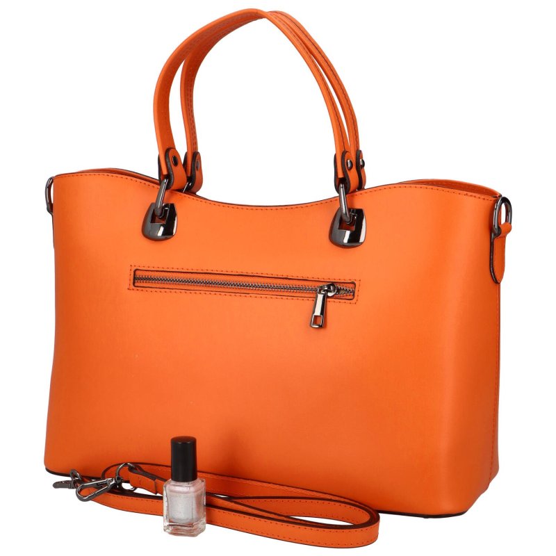 Elegantní dámská kabelka do ruky Fredy, oranžová