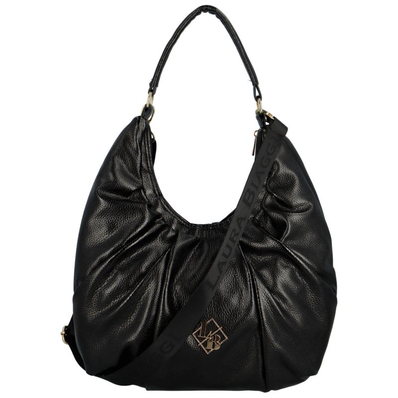 Luxusní koženková kabelka Vera, černá