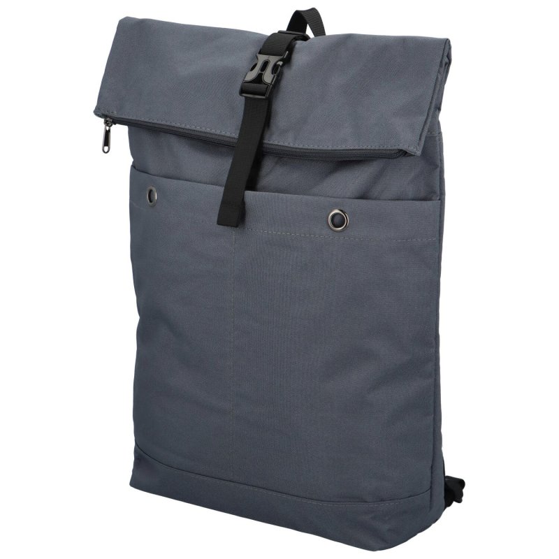 Praktický látkový batoh na notebook Lauko, šedá