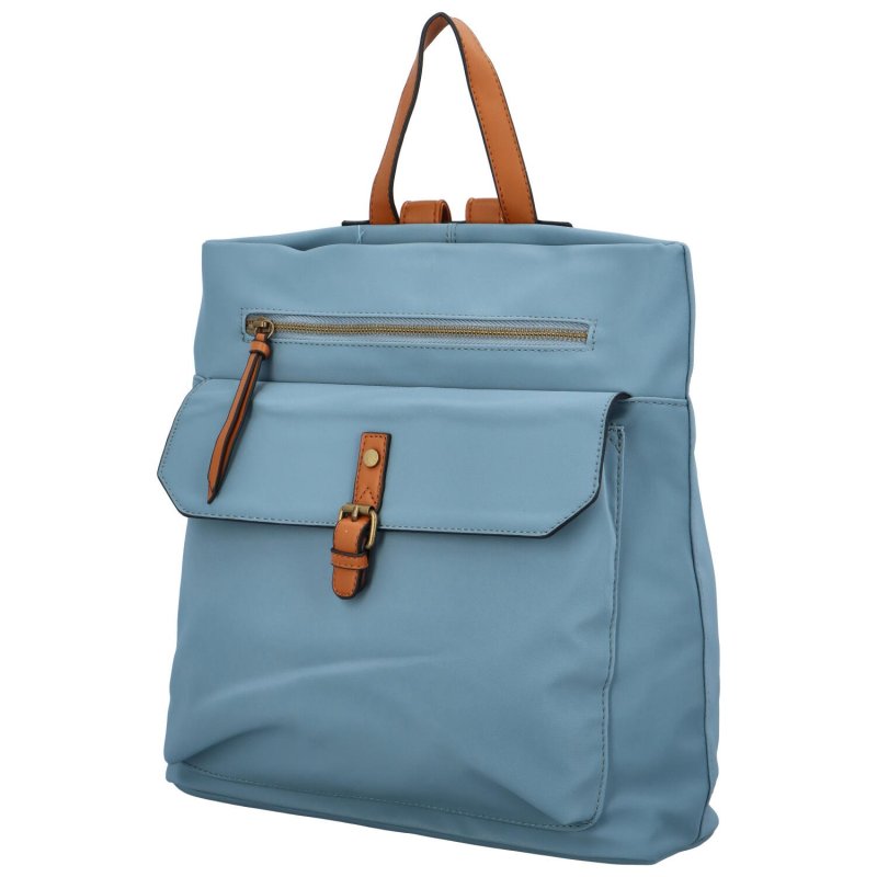 Elegantní dámský textilní batoh Ludmila, světle modrá