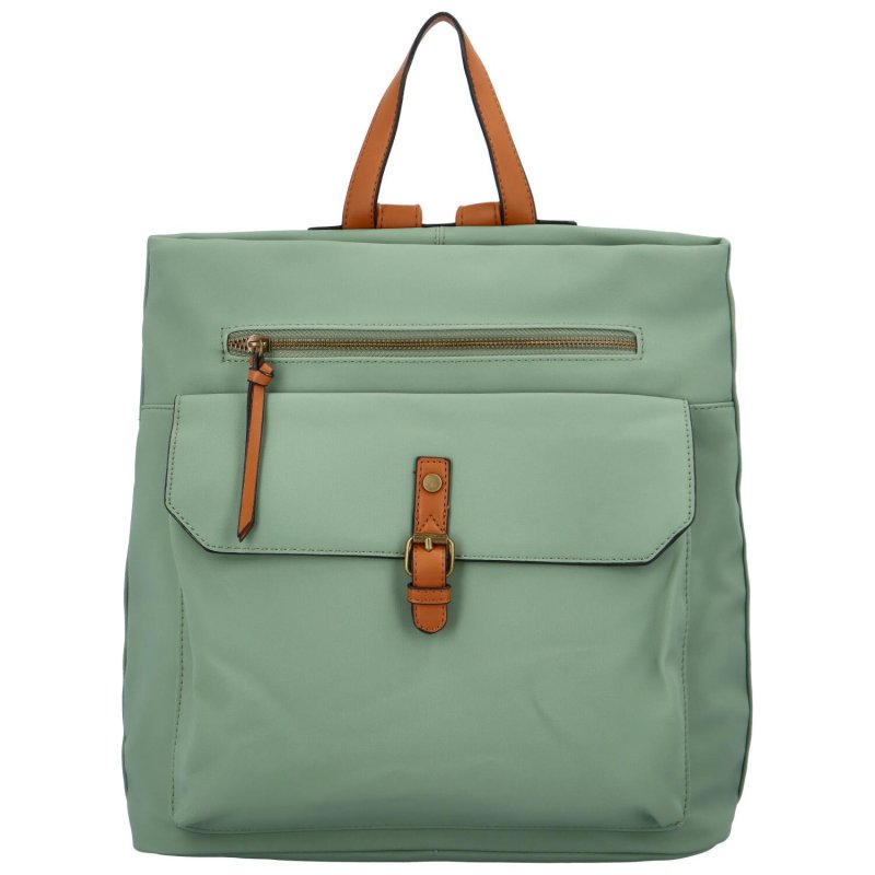Elegantní dámský textilní batoh Ludmila, zelená