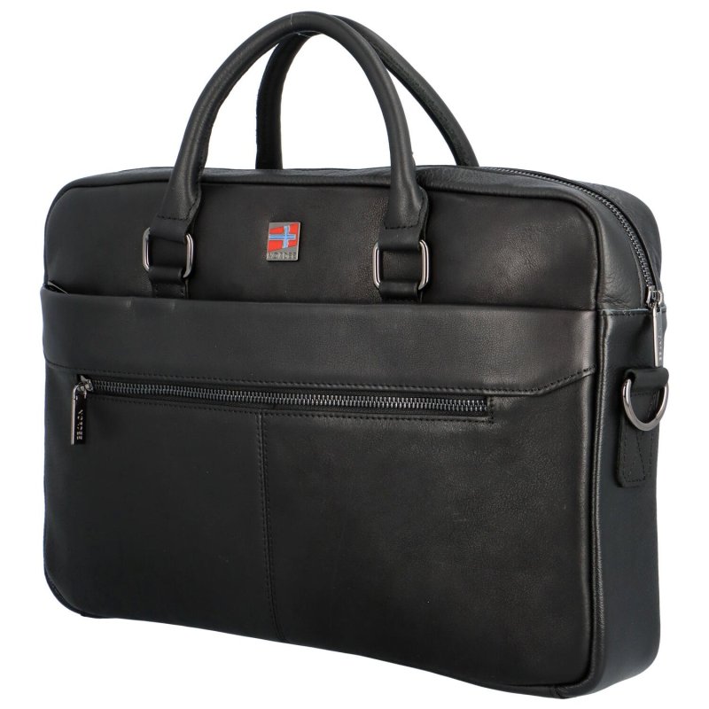 Luxusní pánská pracovní taška Fenzo, černá
