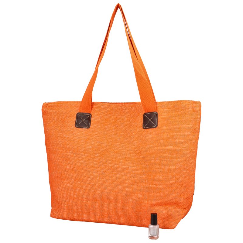 Pohodová dámská plážová taška Aneta, oranžová